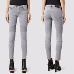 All Saints Gray Skinny Jeans